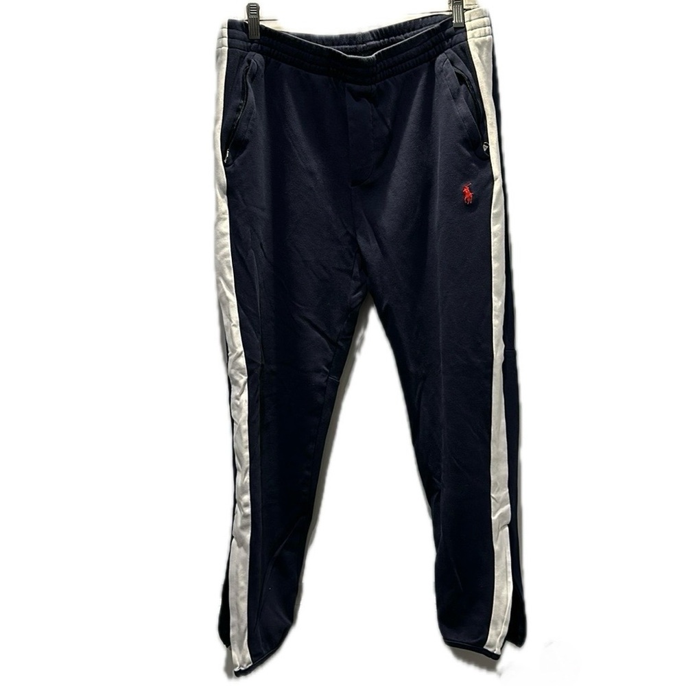 Polo Ralph Lauren Navy and white joggers size: M